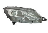 Far Peugeot 2008, 07.2016-, partea Dreapta, cu lumina timp de zi tip LED; tip bec H7+H7+PWY24W; electric; negru; cu motor; cu becuri, Valeo