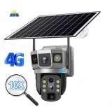 Camera supraveghere portabila 4G, 4MP, 3 zone, solar, 8000mAh, PTZ