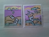 Serie Feroe 1986 Europa CEPT - Natura , 2 valori, Nestampilat