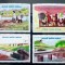 Laos 1988 vapoare, poduri, recolte,servici medicale, serie 4v nestampilat