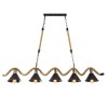 Pendul Rustic Cu 5 Becuri, E27, 1320Xh200 Mm