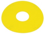 Tăbliță descriptivă galbenă 45x75mm plastic