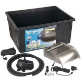 Cumpara ieftin Ubbink Nevada 30 Cascadă grădină Oțel Inoxidabil cu Set lumini LED
