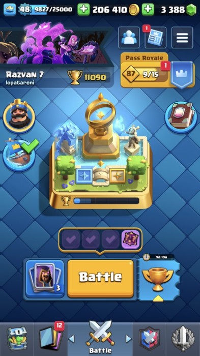 Cont Clash Royale 9 ani vechime