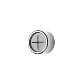 Suport de perete pentru prosoape, argintiu cu negru, diametru de 4.2 cm, inaltime de 2.2 cm, cu adeziv