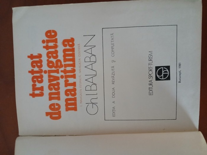 Tratat De Navigație Maritimă-Gh.I.Balaban.