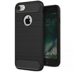 Husa iPhone 7 8 Carbon Negru Techsuit foto