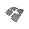 Covorase Auto Cauciuc Tavita Ford Kuga I 2008-2013, Set 4 Bucati, Negre, Compatibile 2D 60405 / A10, Lumi LUXURY