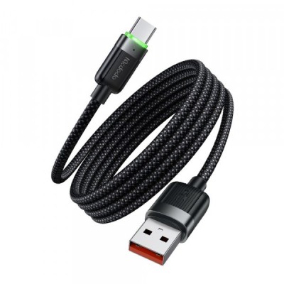Cablu Date si Incarcare USB-A - USB-C McDodo CA-5650 Self Winding, 66W, 1.2m, Negru foto