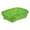 Cos Decorativ de Bucatarie Verde Lime Impletit