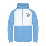 Manchester City geacă de bărbați cu glugă Shower white - S