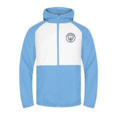 Manchester City geacă de bărbați cu glugă Shower white - XXL