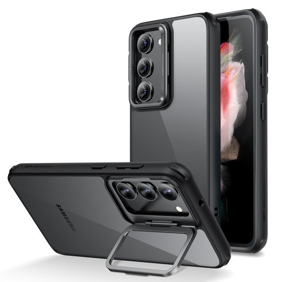 Husa pentru iPhone 16e - ESR Classic Kickstand - Clear Black