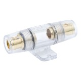 Socluri Sigurante Auto 10x37mm Carguard, Transparent Alb, Placat Aur, Cablu 40-10 AWG
