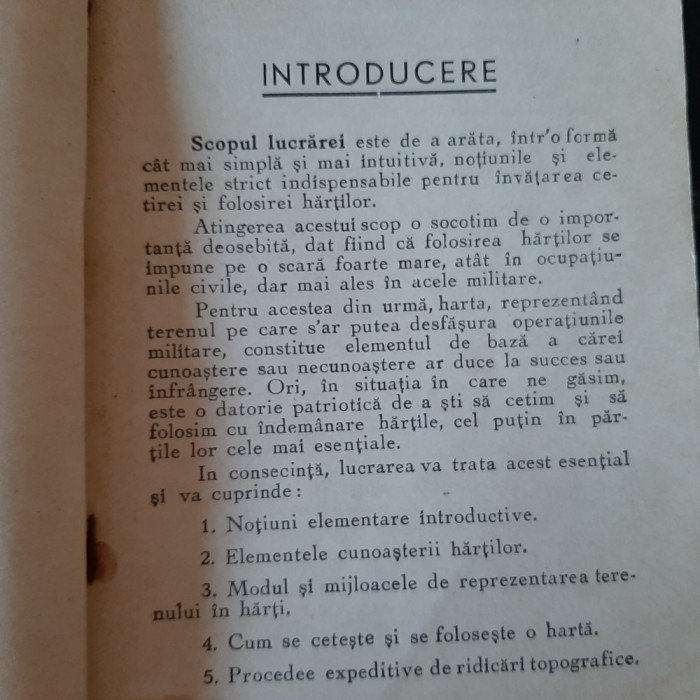 Manual intuitiv invatarea cetirei hartilor (Col. Ștefan Bardan, 1930)