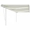 vidaXL Copertină retractabilă manual cu LED, crem, 6x3 m 3070002