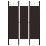 Paravan Camera 3 Panouri Maro 120x180cm vidaXL Separator Decorativ Dormitor Living