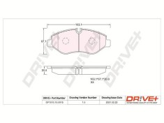 Dr!ve+ DP1010.10.0915 set placute frana,frana disc