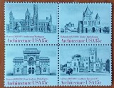 U.S.A--''ARHITECTURA''-in america''-set complet -bloc de4- NESTAMP/MNHstamp-Vezi-Scan