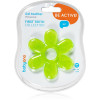 BabyOno Be Active Gel Teether jucărie pentru dentiție Green Flower 1 buc