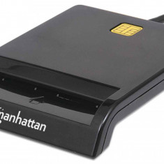 Cititor de carduri smart Manhattan 102049, USB 2.0, negru