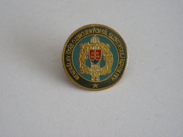 QW9 N 50 - insigna - militar - Statul major general - Republica Slovacia