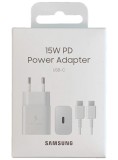 Adaptor Samsung 15w Pd Usb-c + Usb-c 1m White
