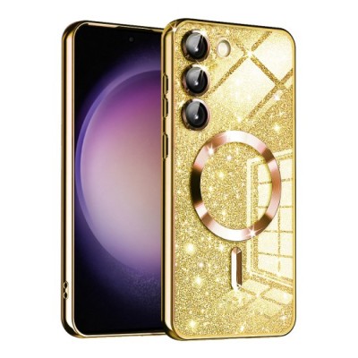 Husa pentru Samsung Galaxy S23 - Techsuit Luxury Glitter MagSafe - Gold foto
