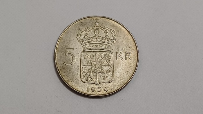 Suedia-5 Coroane-kronor 1954