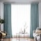 Draperie din catifea blackout cu rejansa din bumbac tip fagure, Madison, 150x240 cm, densitate 700 g/ml, Morning Blue, 1 buc