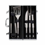 Set accesorii gratar 5 piese cu diplomat din aluminiu
