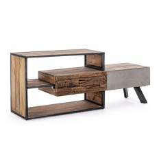 Comoda TV 2 sertare lemn maro Manchester 145x40x60 cm