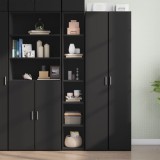 VidaXL Dulap &icirc;nalt, negru, 30x41x185 cm, lemn prelucrat