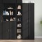vidaXL Dulap &icirc;nalt, negru, 30x41x185 cm, lemn prelucrat 846412