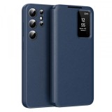 Husa pentru Samsung Galaxy S23 Ultra S918, Techsuit, SmartView, Albastra