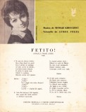 AS - PARTITURA - MUZICA: NICOLAE KIRCULESCU, VERSURILE: AUREL FELEA - FETITO! SOARELE PRIMEI IUBIRI ,VALS