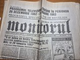 ziarul monitorul 29 decembrie 1992