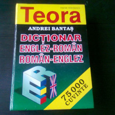 DICTIONAR ENGLEZ -ROMAN /ROMAN-ENGLEZ - ANDREI BANTAS