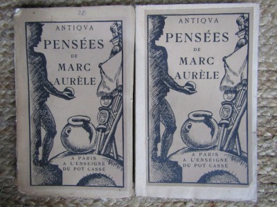 Pensees de Marc Aurele vol.1 SI vol 2 foto