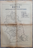 Harta judetului Hunedoara// Ziarul Drumul Socialismului, 30 mai 1968