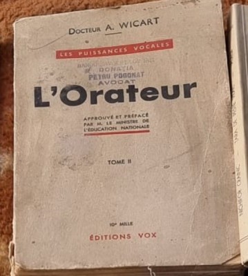 A. Wicart - L&amp;#039;Orateur Vol II foto