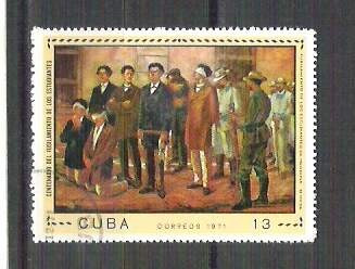 Cuba 1971 Paintings, used E.094 foto