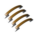 Cumpara ieftin Set 4 Manere din plastic, 2103-01, lungime 134 mm, distanta gauri 96 mm, stejar