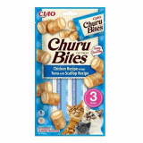 Inaba Churu Bites pisică pui cu ton și scoici 3 x 10 g