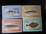 Feroe-Fauna ,pesti-serie completa-nestampilate MNH, Nestampilat