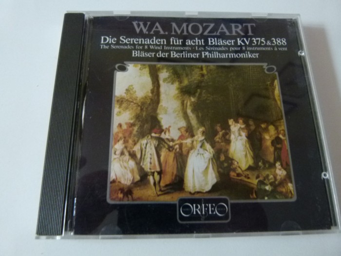 Serenade pt. opt suflatori - Mozart, cd