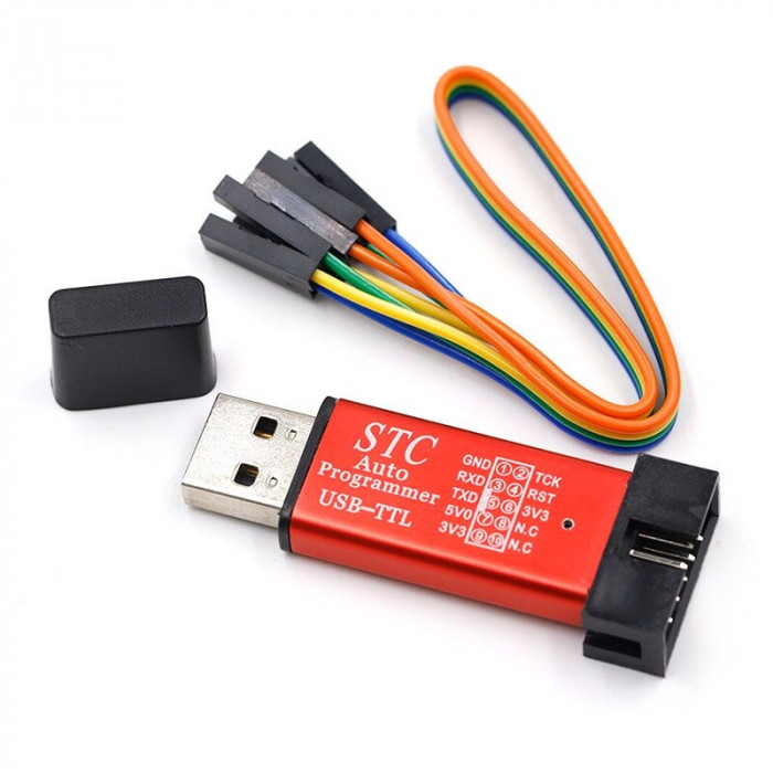 Programator / Automatic MCU STC 51 microcontroller downloader USB-TTL (s.7319A)