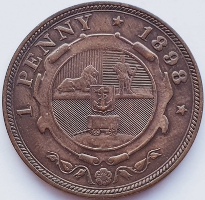 2011 Africa de sud 1 penny 1898 Zuid Afrikaansche Republiek km 2 foto