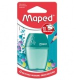 Ascutitoare Maped Shaker simpla cu rezervor blister, culoare verde turcoaz