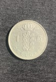 Moneda 1 franc 1965 Belgia, Europa